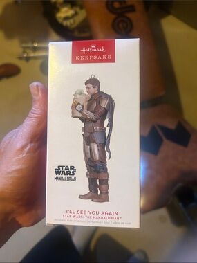 Hallmark, Star Wars, Mandalorian, and child ornament